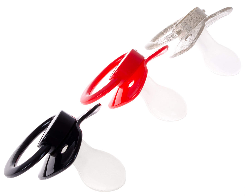 J&Or Classic transparent glitter teat close-up highlighting soft silicone.