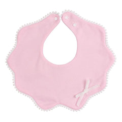 JANGANNSA 3-36 month bib with plastic snaps for secure fastening.