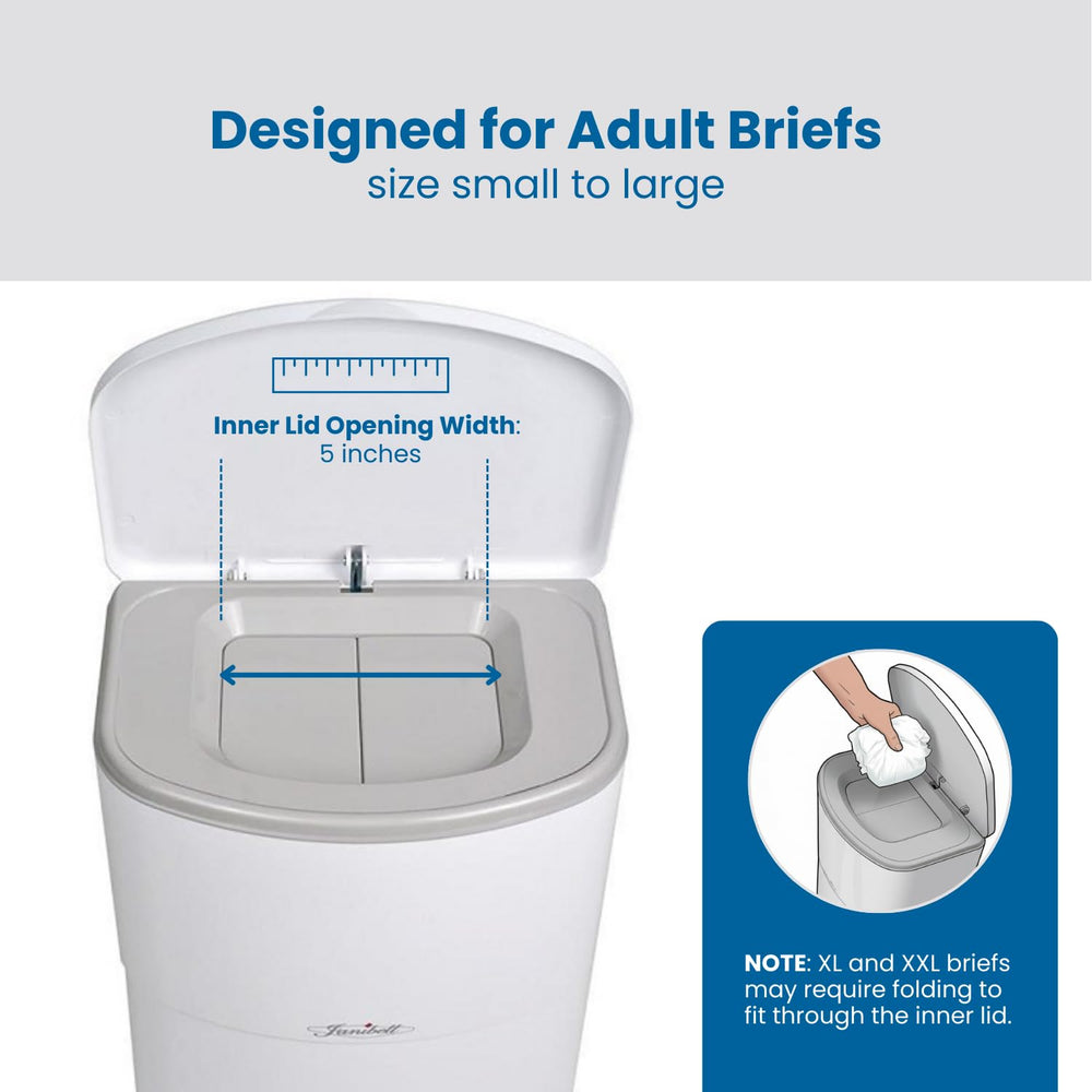 Janibell Akord 330 liner cutter feature for easy bag changes.