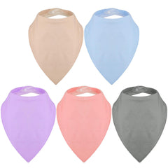 Janmercy bandana bib cream color protecting clothing during meals