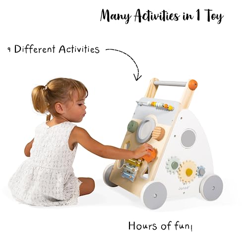 Janod Sweet Cocoon walker gears for fine motor engagement