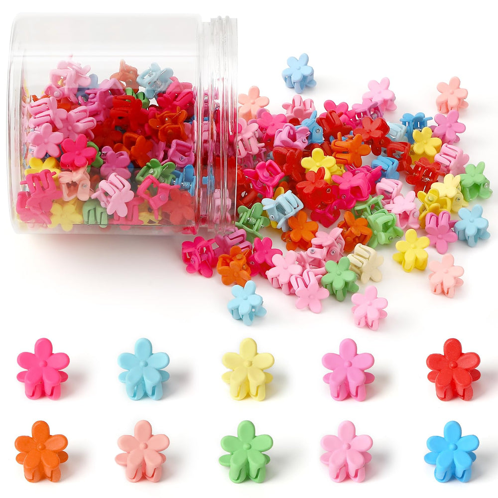JANYUN mini flower hair clip with colorful designs for everyday styling