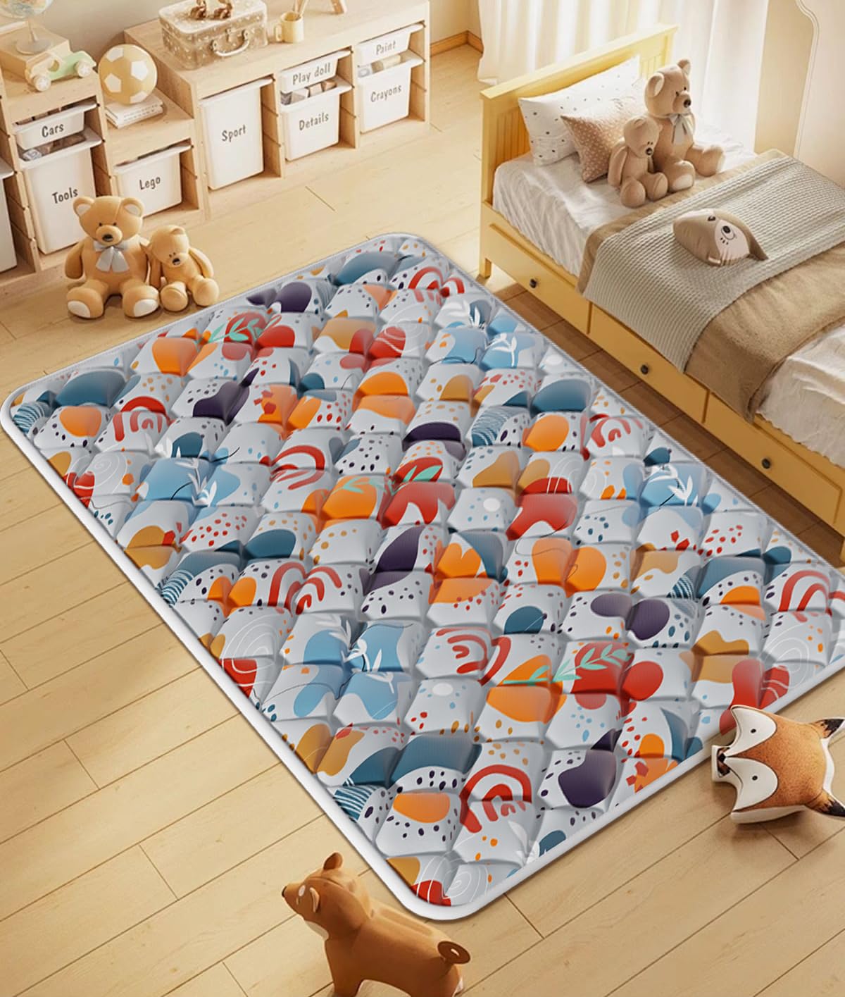 Jaobeem mat supports toddlers during interactive play