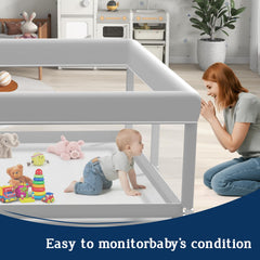 Jaobeem baby playpen anti-slip cups keep the enclosure steady