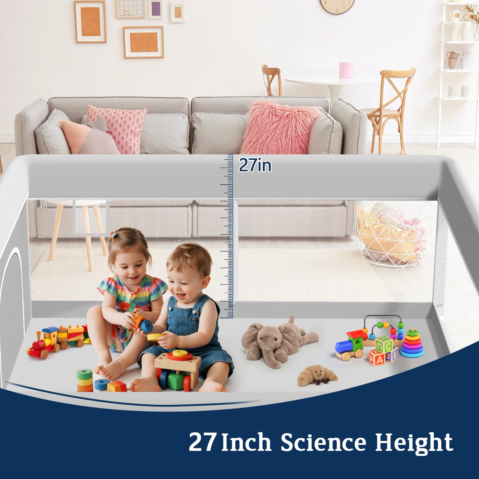 Jaobeem baby playpen ideal for indoor-outdoor use wherever play happens