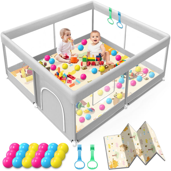 Jaobeem baby playpen mat 50x50 for safe, spacious indoor play