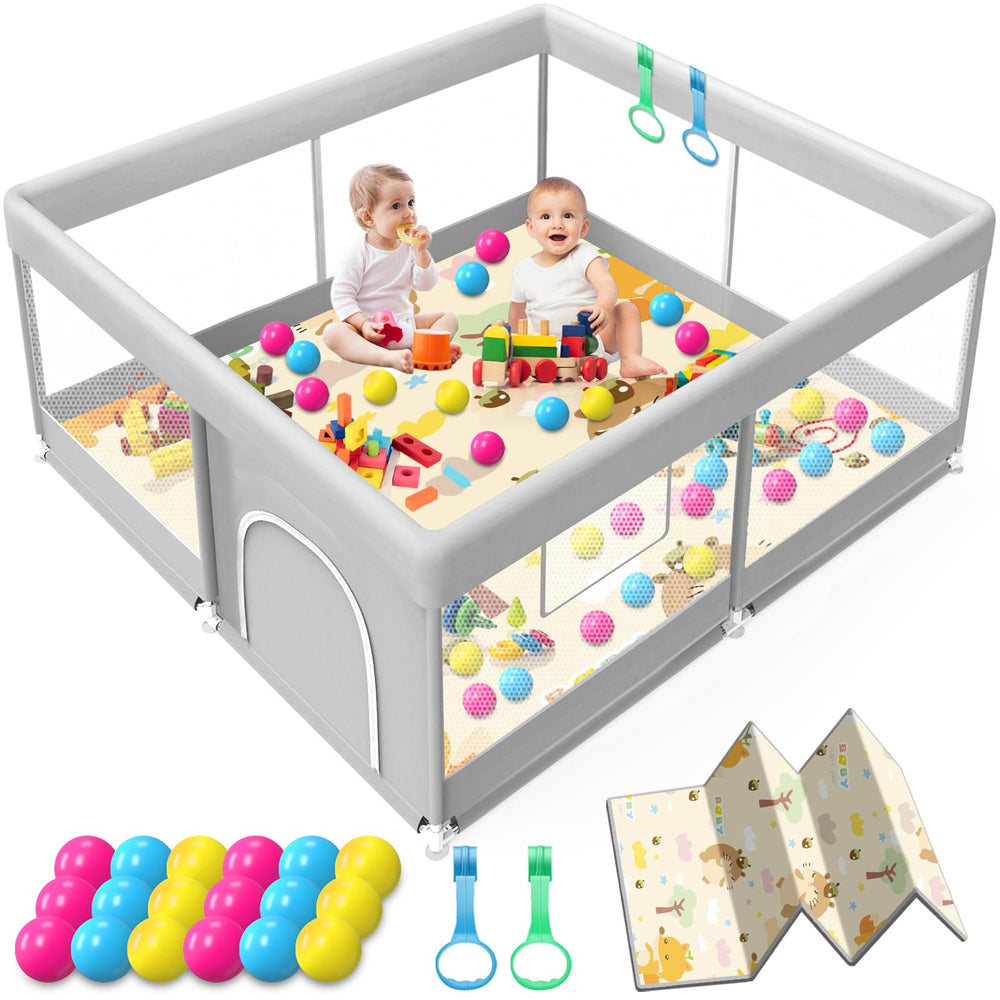 Jaobeem baby playpen mat 50x50 for safe, spacious indoor play