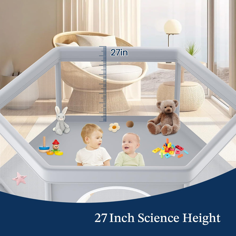 Jaobeem playpen suitable for both indoor and outdoor use