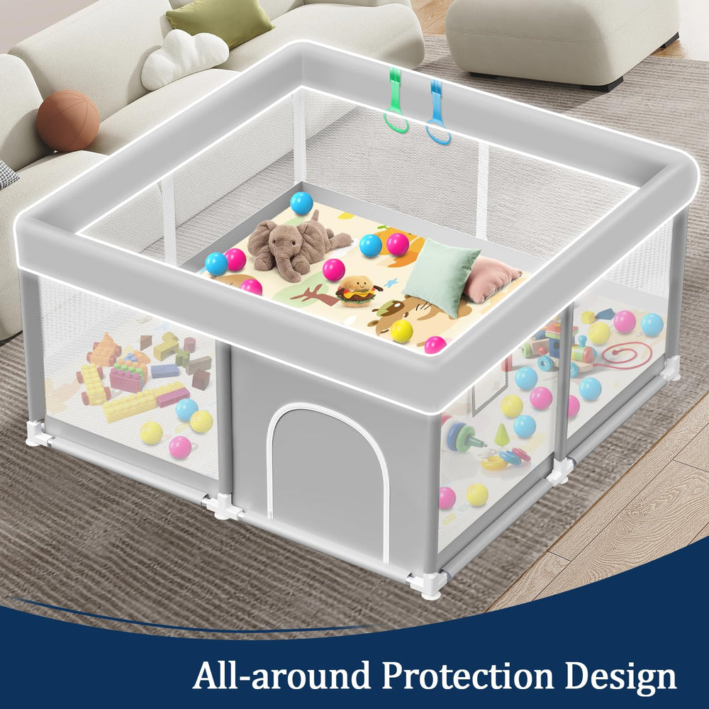 Jaobeem playpen safety features ensure reliable baby containment