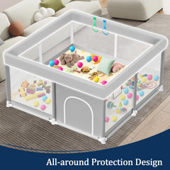 Jaobeem playpen safety features ensure reliable baby containment