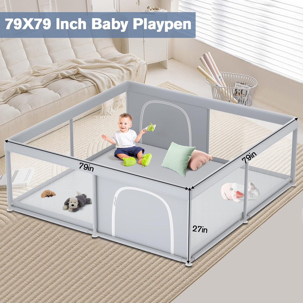 Jaobeem self-contained play space helps contain toys and mess inside