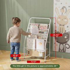 JAQ Kids Bookshelf toy-storage keeps small toys organized in classroom spaces