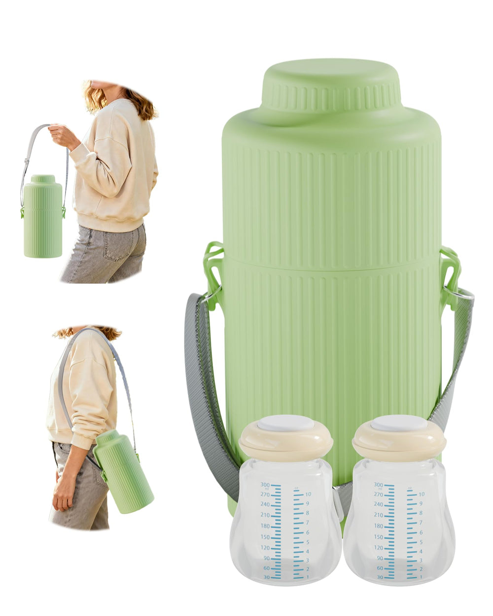 JarryStart 22oz cooler with adjustable strap for travel