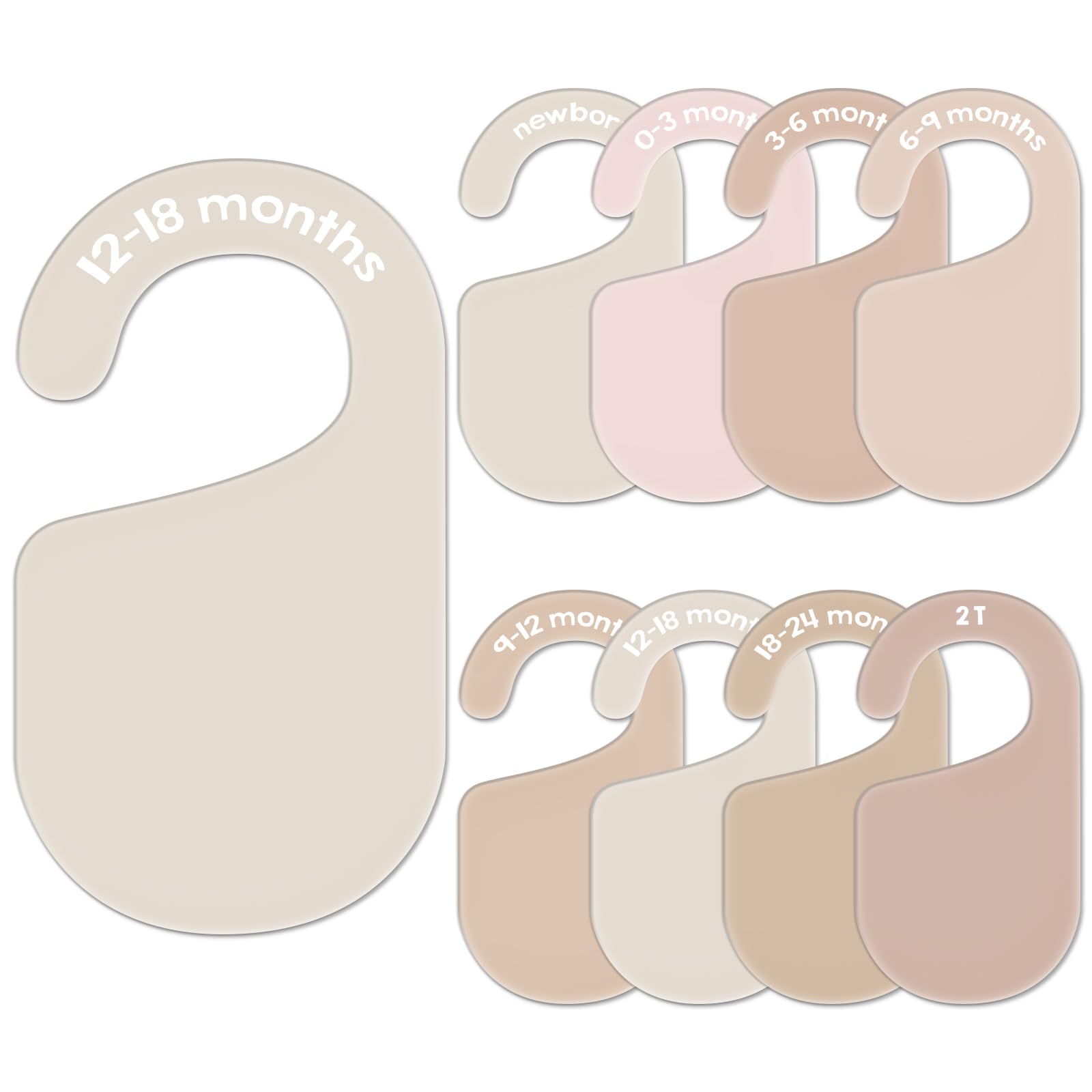 JarThenaAMCS gradient pink acrylic baby divider for stylish nursery organization.