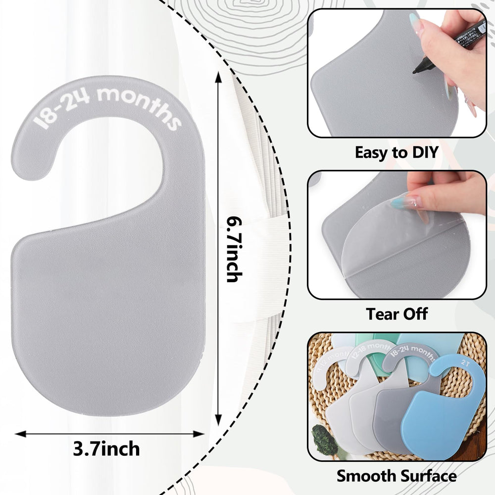 JarThenaAMCS acrylic baby closet divider side view with a smooth surface safe for fabrics.