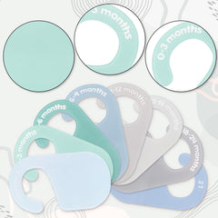 JarThenaAMCS acrylic baby closet divider eight-piece set for tidy nursery storage.