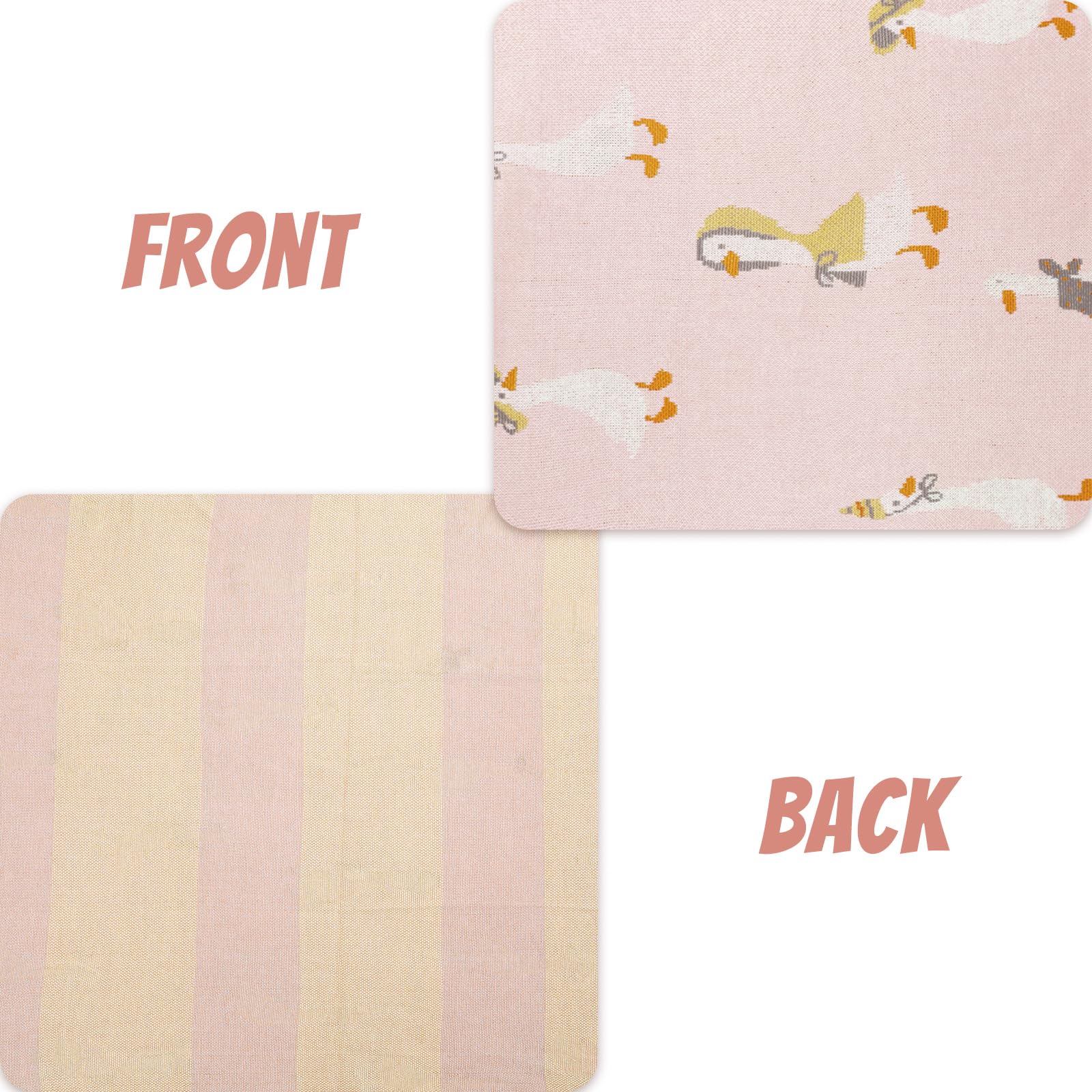 JarThenaAMCS Cartoon goose design blanket adds cute nursery decor.