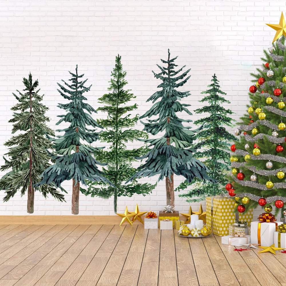 JarThenaAMCS Christmas wall decals offer easy application on smooth surfaces.