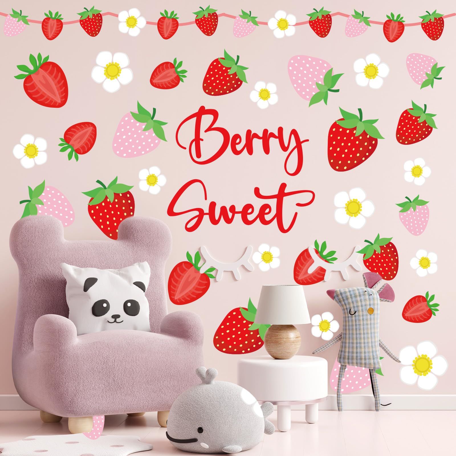 JarThenaAMCS Daisy pattern wall stickers add year-round charm to rooms.