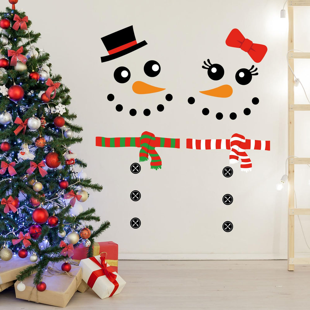 JarThenaAMCS front door and fridge decor ideas for winter holidays.