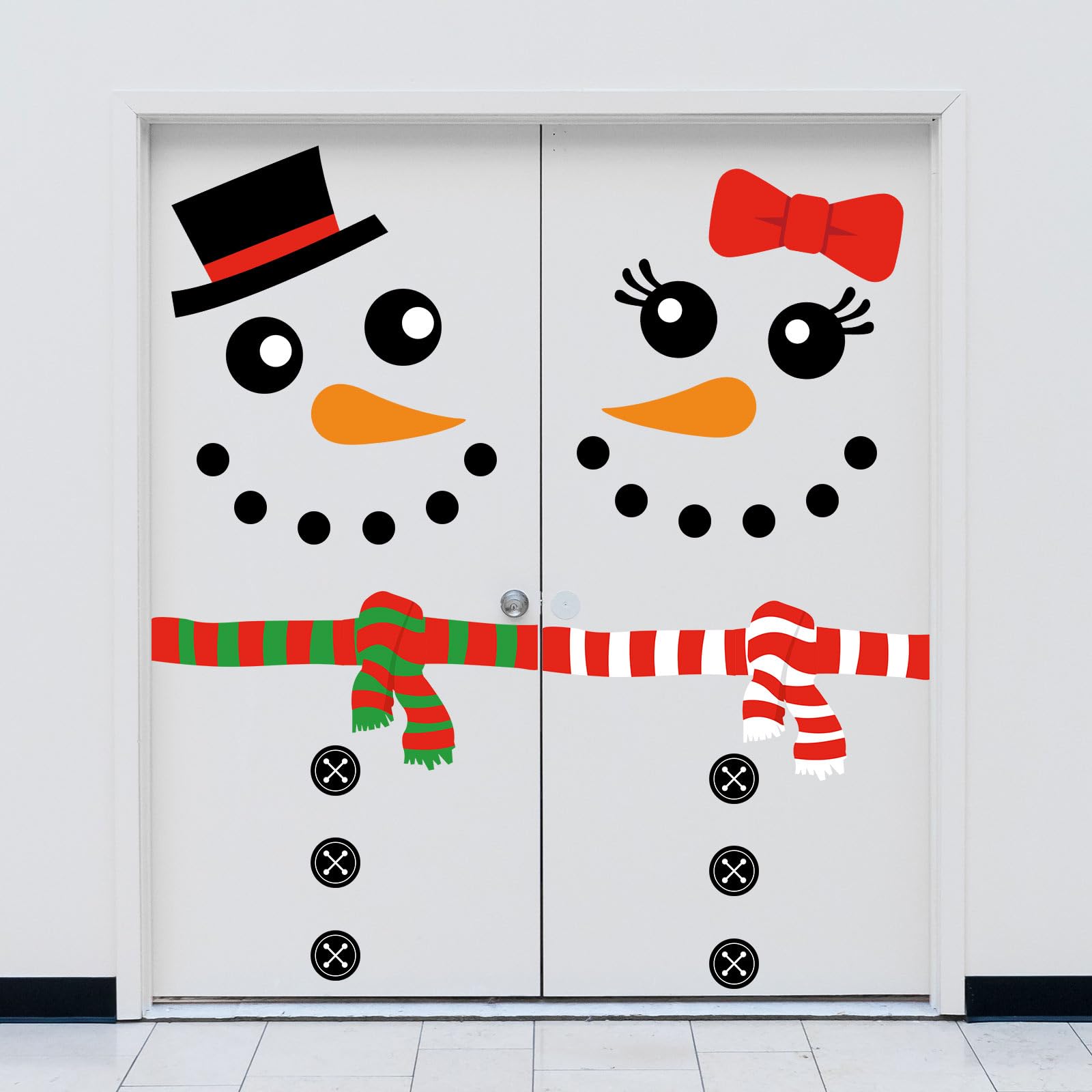 JarThenaAMCS reusable door decals withstand seasonal use and redecoration.