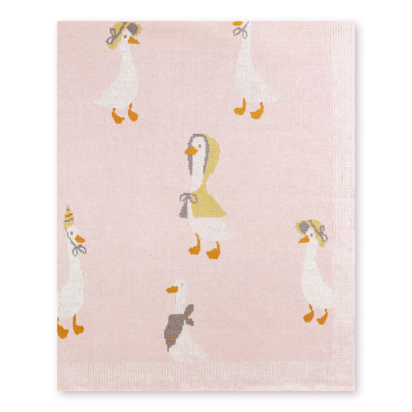 JarThenaAMCS One Silly Goose pink blanket for swaddling and cozy stroller rides.