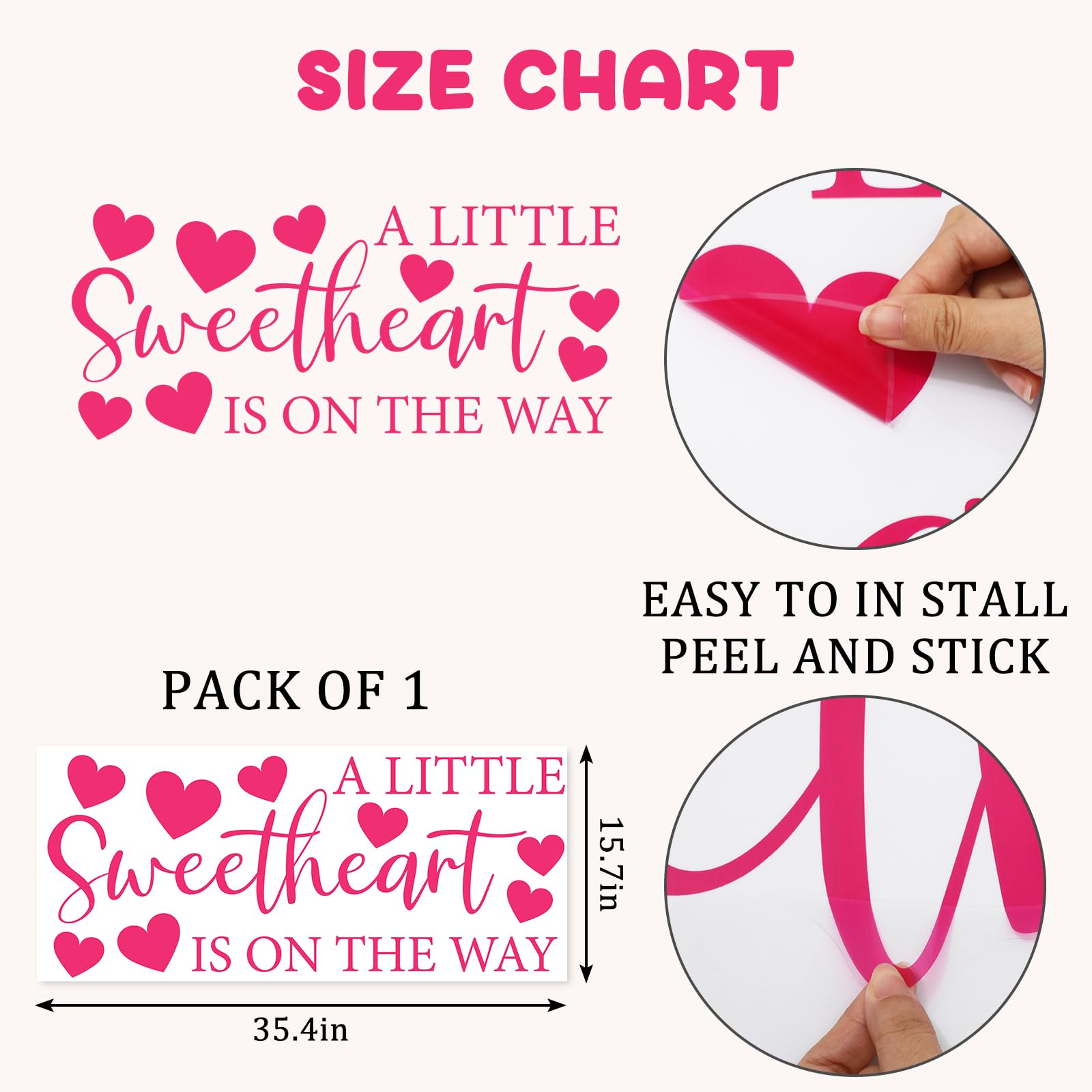 JarThenaAMCS pink heart backdrop for Valentine’s décor and photo moments.
