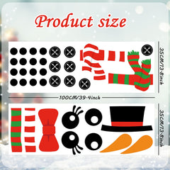 JarThenaAMCS snowman design variants shown on a wall brighten winter spaces.