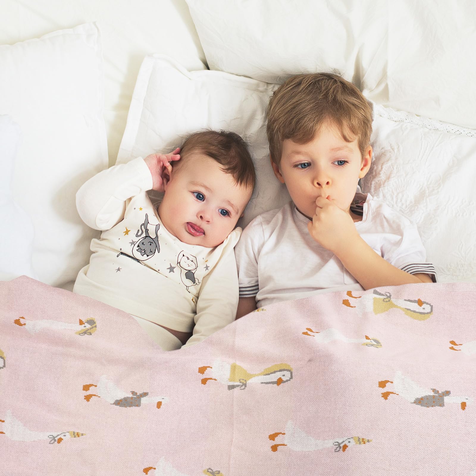 JarThenaAMCS Silly Goose blanket stays plush after frequent washes.