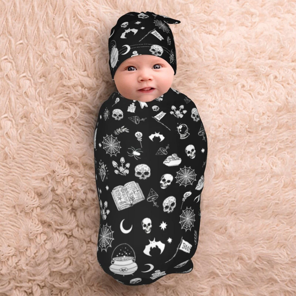 Jarverce baby hat set close-up demonstrates cozy head coverage and secure fit.