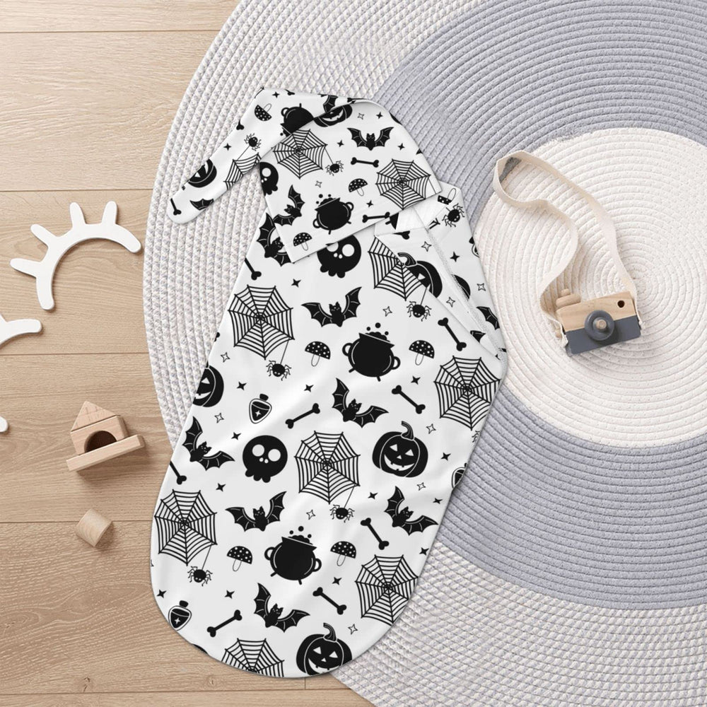 Jarverce gothic swaddle fits zero-to-six-month babies.