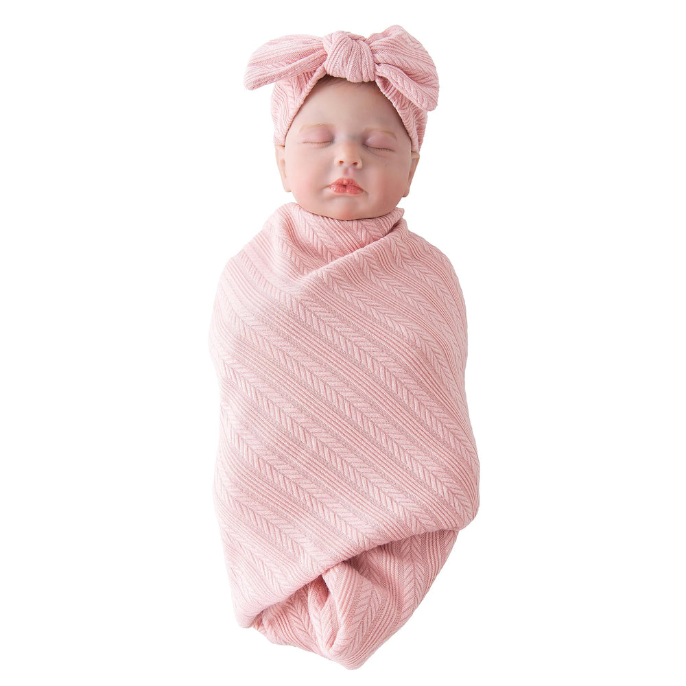 Jastore bow headband pale pink stylish newborn accessory