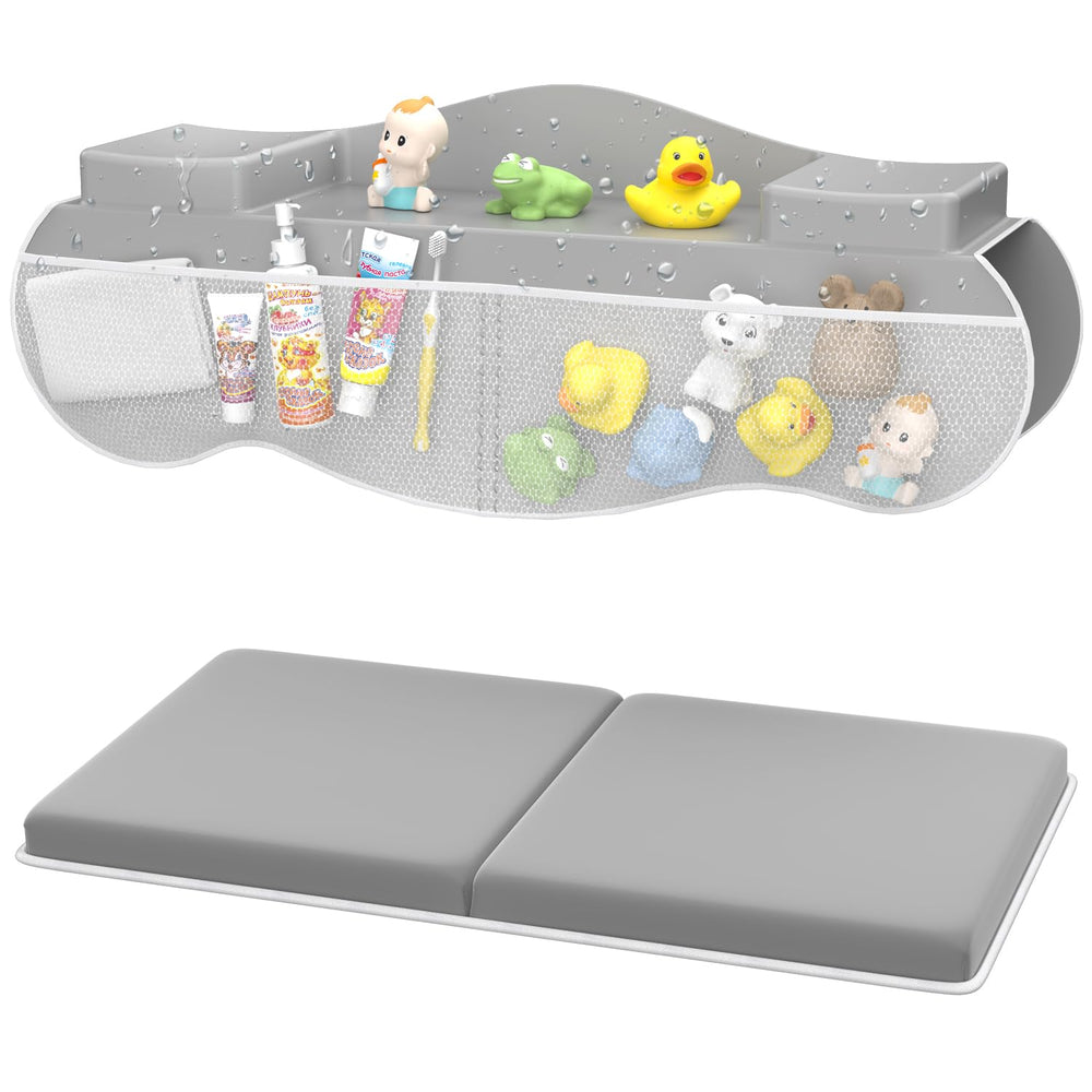 JAUPH bath kneeler memory foam pad cushions elbows for comfortable bath time