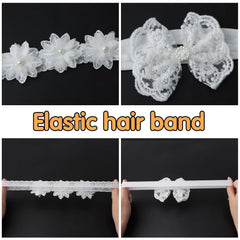 Jawfait headband with delicate tulle detail for elegant baby styling.