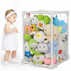 JAWNLITY Stuffed Animal Zoo Holder top view shows easy access to plush toys