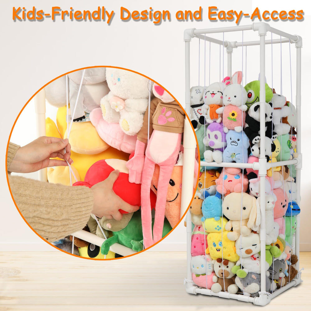 JAWNLITY gift-ready plush toy organizer for birthdays or holidays