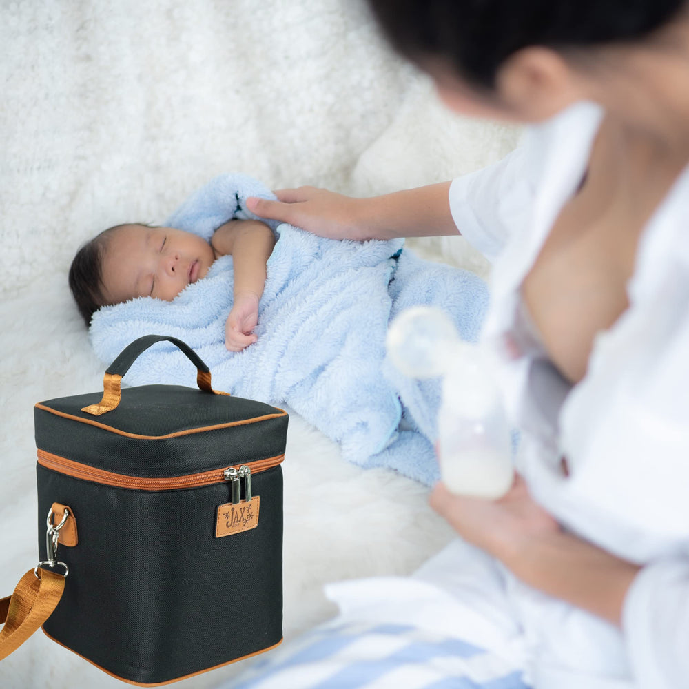 Jax 2020 black cooler bag shown as lunch and cold-snack tote
