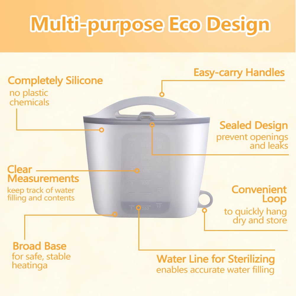 Jaxbo versatile silicone bag for bottles and small accessories.