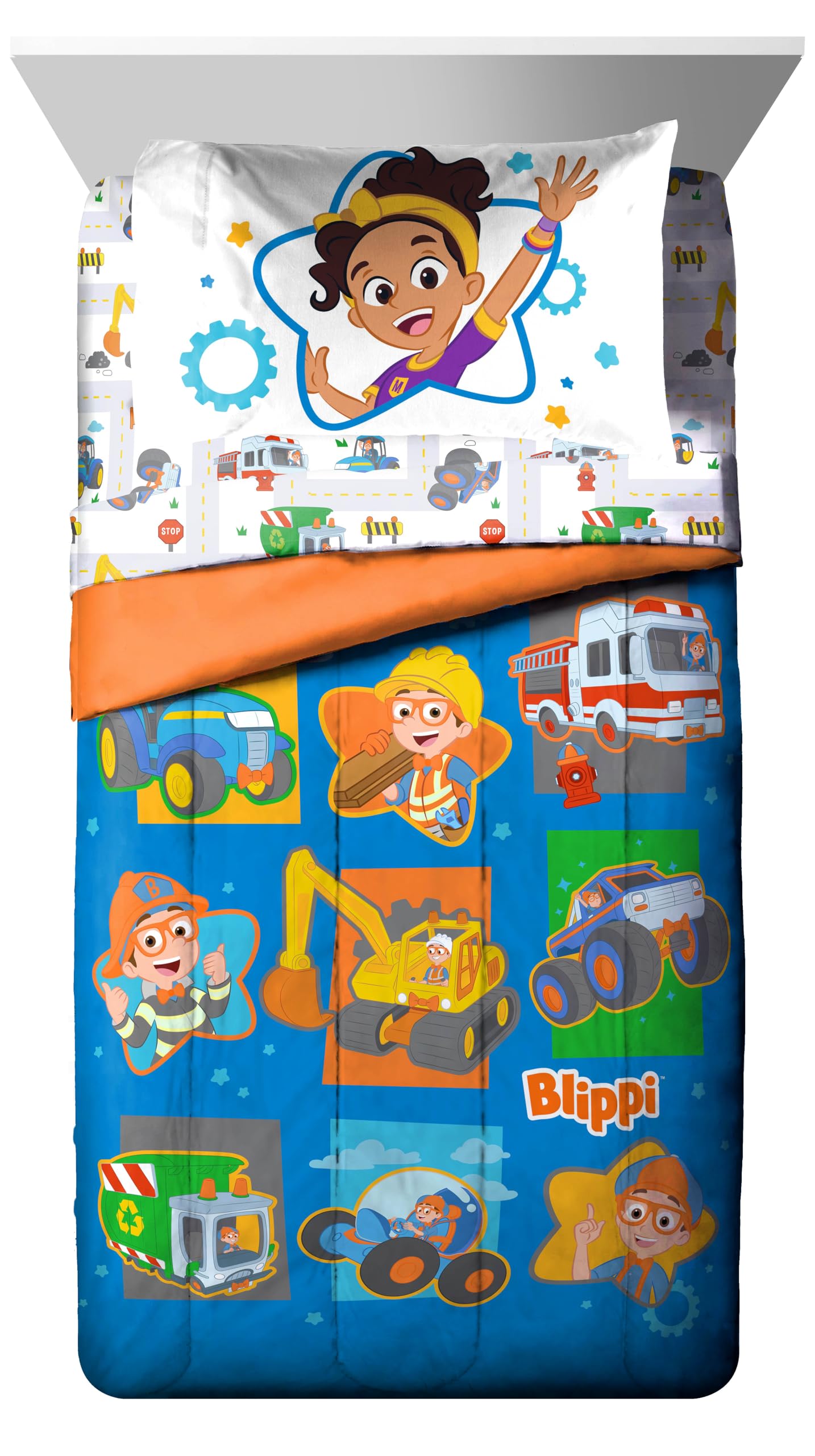 Jay Franco Blippi Meekah fitted sheet adds soft microfiber to toddler bed.