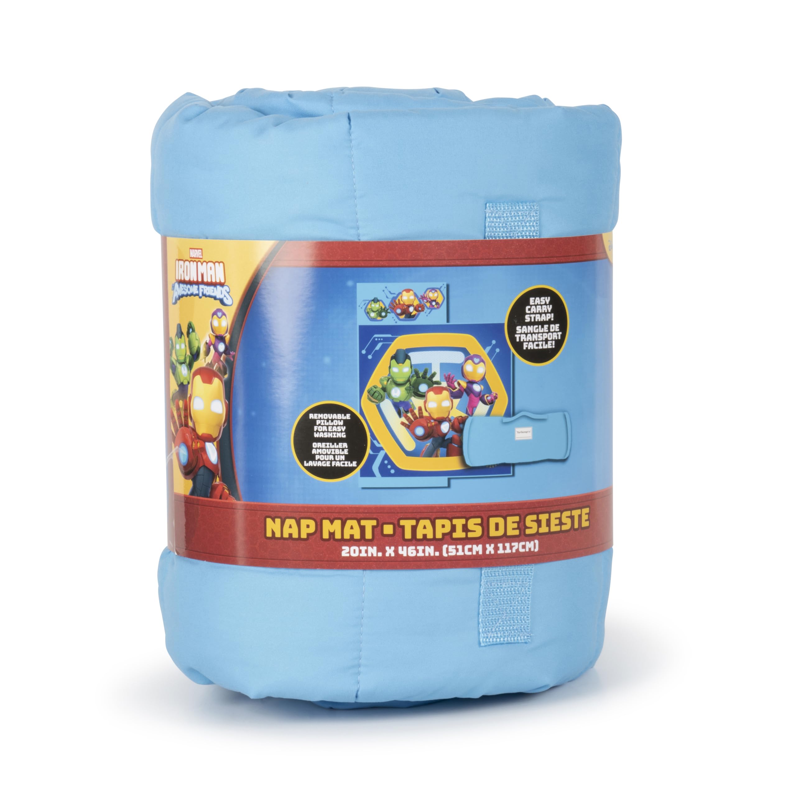 Machine washable care for the Jay Franco Iron Man nap mat