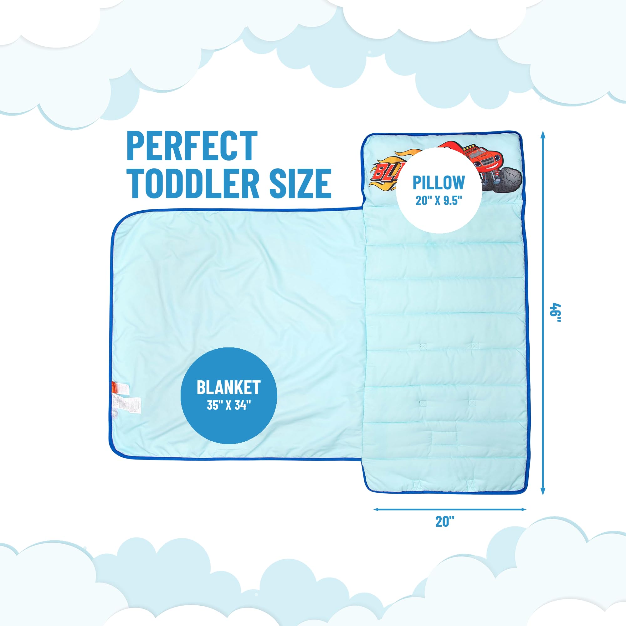 Jay Franco nap mat blanket in soft microfiber fabric for gentle warmth