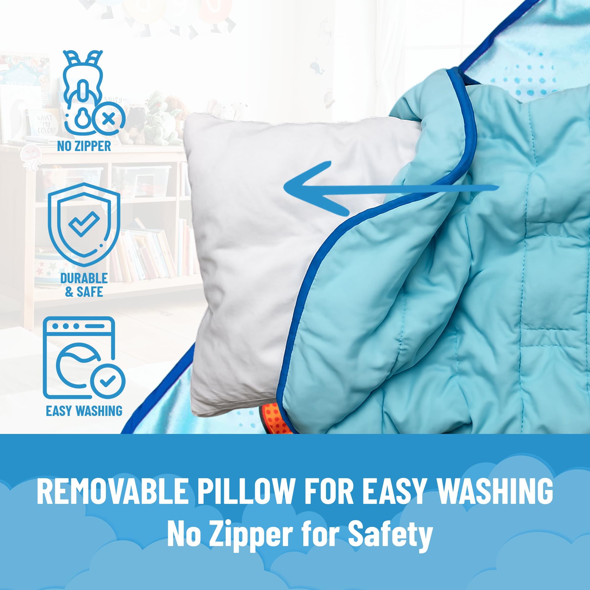 Jay Franco nap mat handle for easy transport
