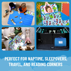 Jay Franco nap mat blanket offers warm coverage for quiet time and travel.
