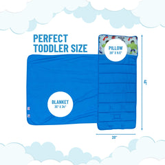 Jay Franco nap mat pillow insert provides head support during nap time.