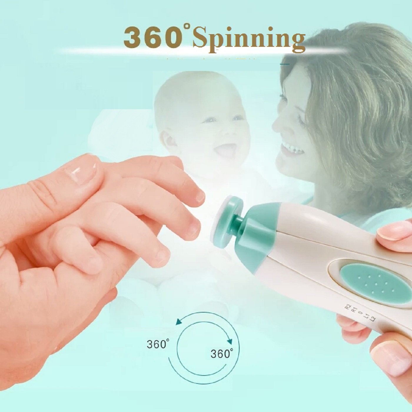 Six-pack Jaybva replacement pads shown for newborn nail care and compatibility