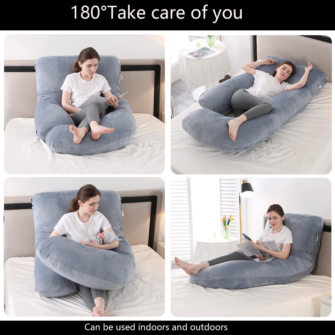 jcickt j-shaped pillow maternity nursing support