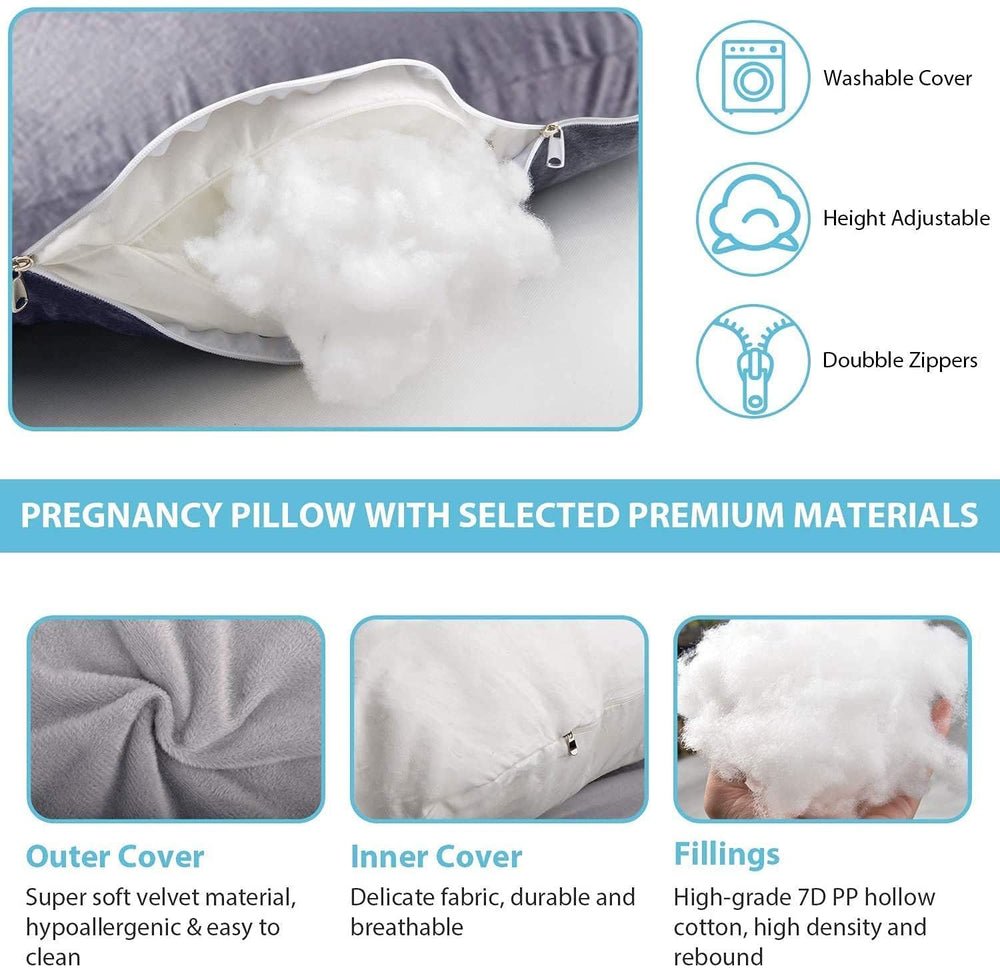 Jcickt nursing pillow keeps baby elevated while mom rests.