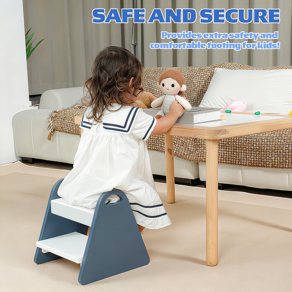 Jcmairui potty training stool promotes independence during daily routines.