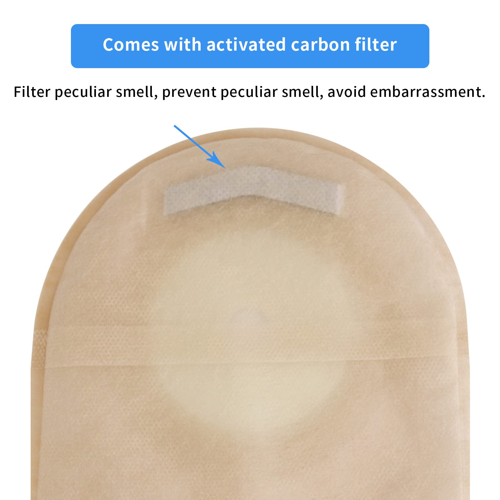 Jctracy colostomy bag measure card included for accurate sizing.