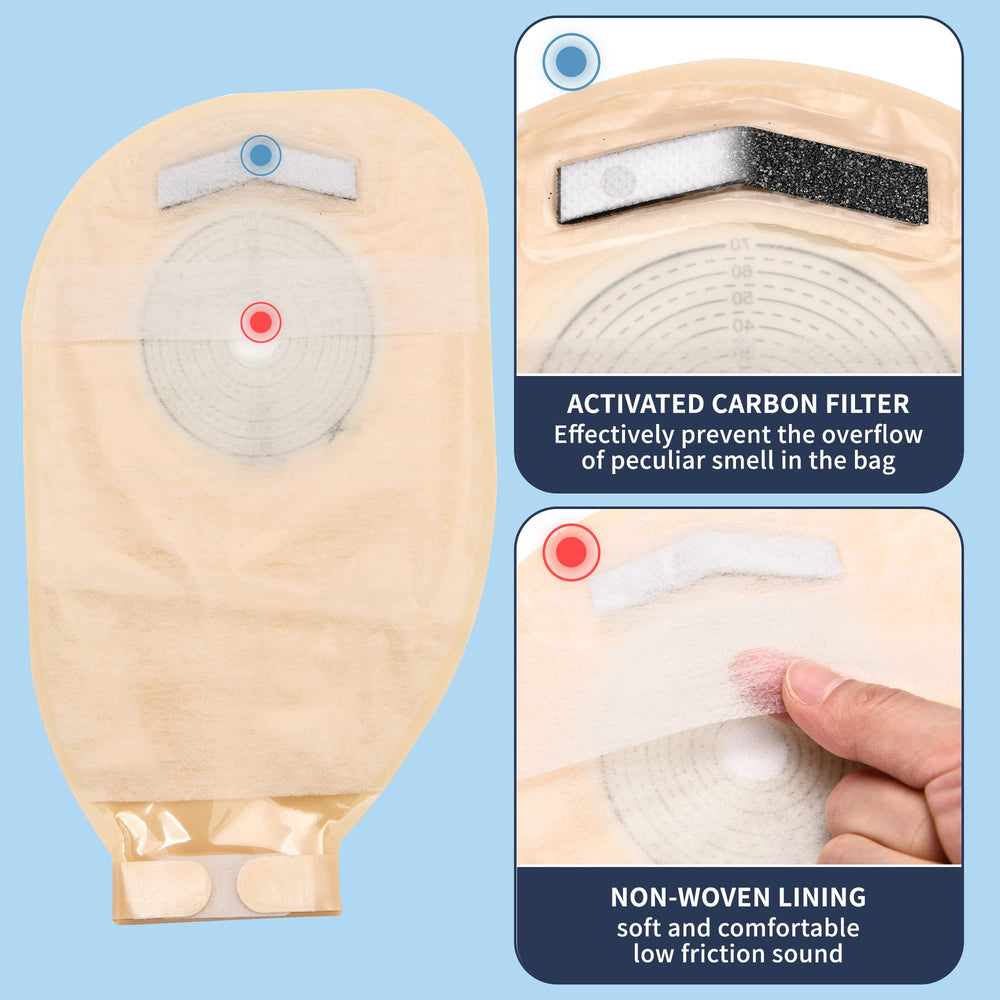 Jctracy one-piece drainable bag with easy closure seal